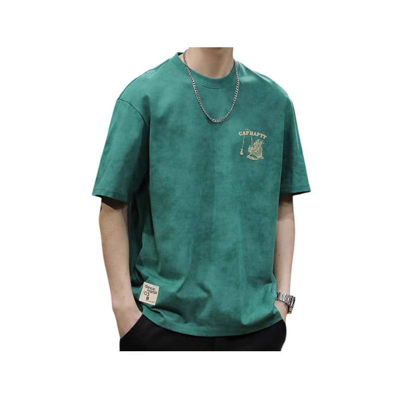 How to prevent the pattern print on men's short-sleeved t-shirt from falling off?
